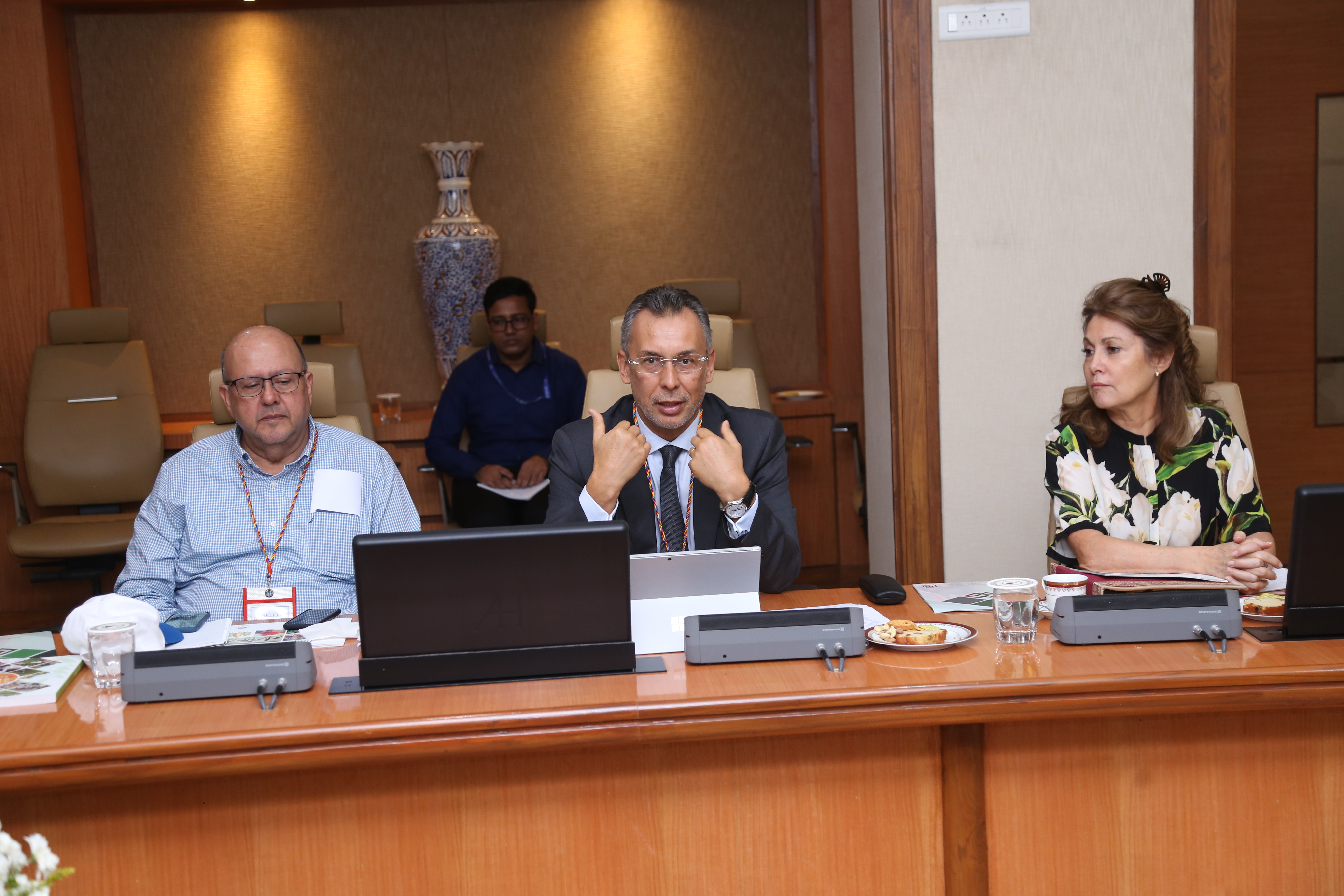 A cross section of the delegation and NABARD team