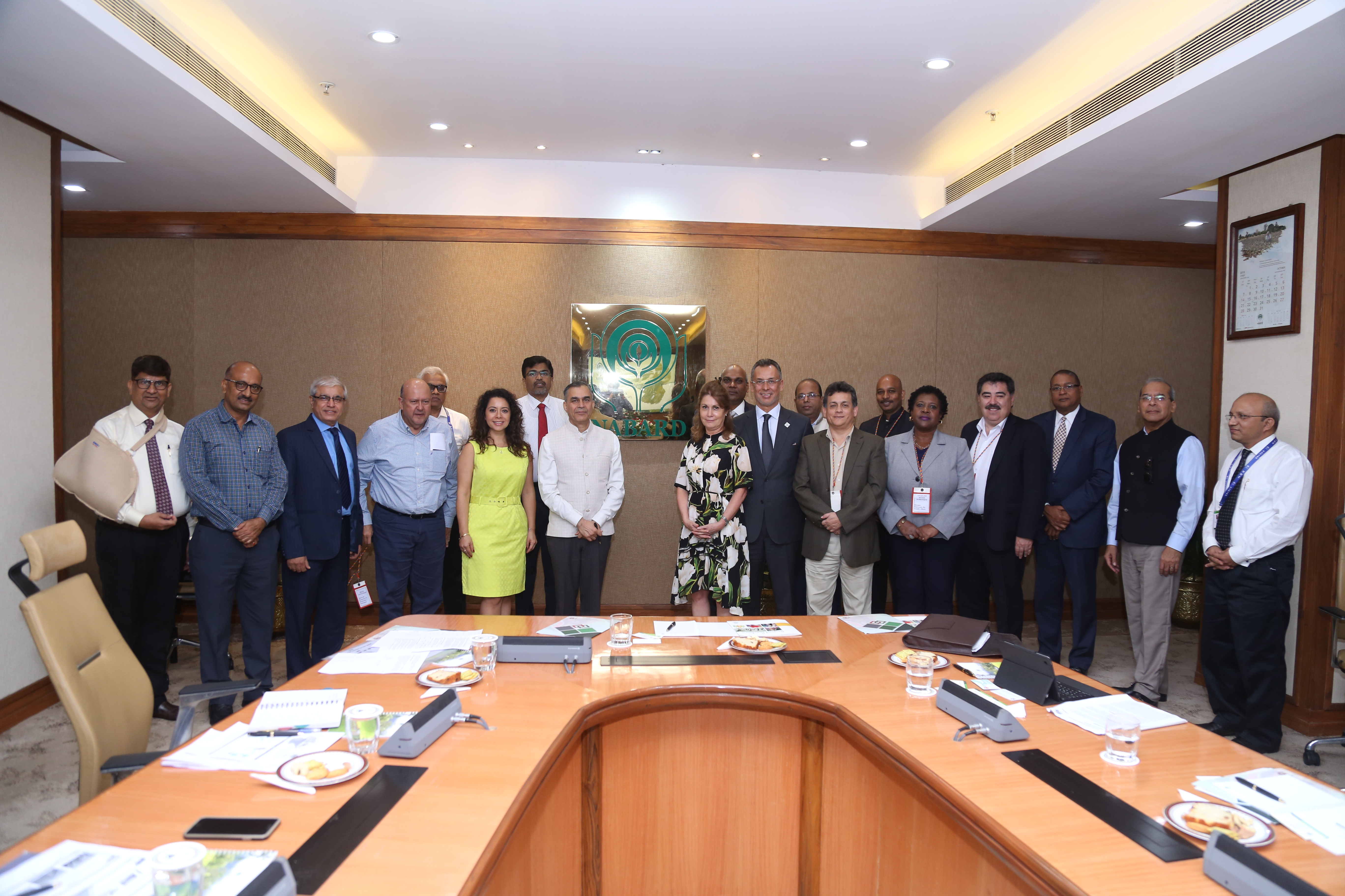 A group photo of the ALIDE Delegation with Chairman, NABARD and Senior officers of NABARD.