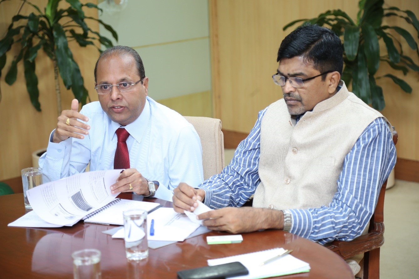 Dr Ravindra GM, CPD interacting with the Egyptian delegation