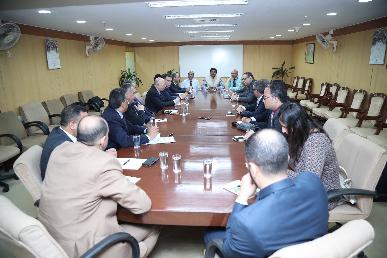 A cross section of the delegation from Egypt